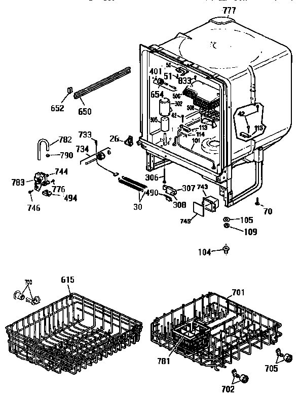 Kenmore 3631414597 body diagram