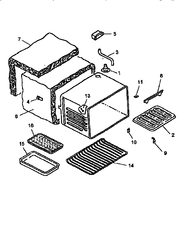 Amana ART663WW cabinet assembly diagram