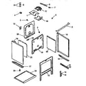 Amana ARH667WW main top and oven assembly diagram