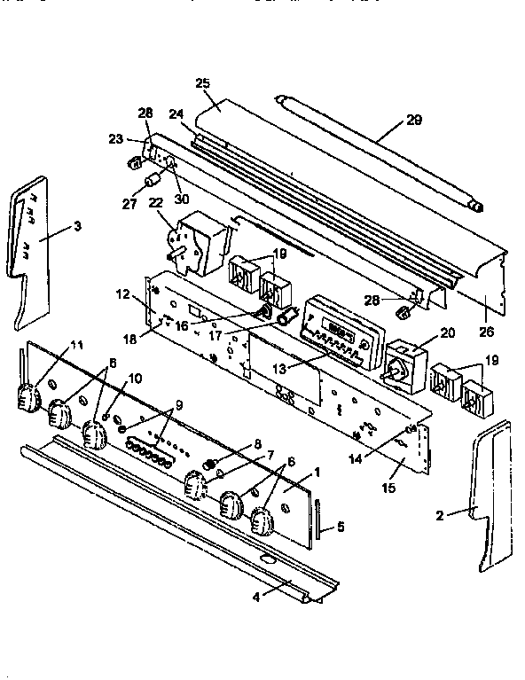 Amana ARH667WW backguard diagram