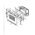 Amana ARH667WW oven door assembly diagram