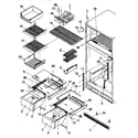 Amana TR22S4W-P1196202WW cabinet shelving diagram