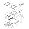 Amana TR22S4W-P1196202WW cabinet shelving diagram