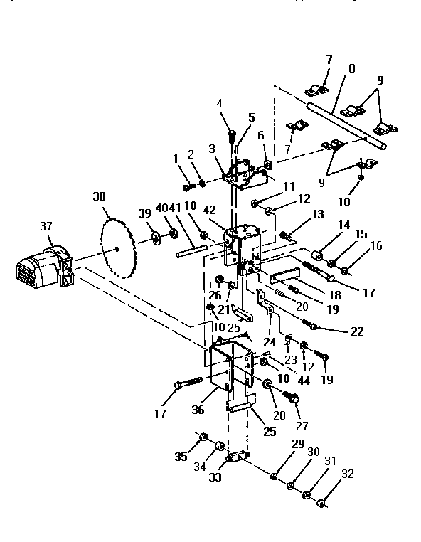 Craftsman 113221740 blade diagram
