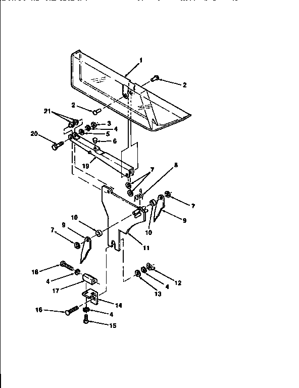 Craftsman 113221740 guard and bracket assy. diagram