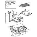 Kenmore 3639652713 shelf diagram