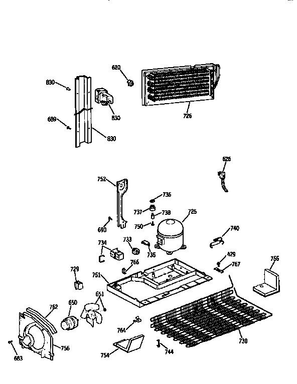 Kenmore 3639658512 unit diagram