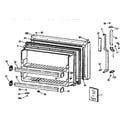 Kenmore 3639751621 freezer door diagram