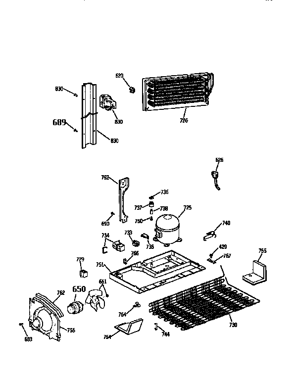 Kenmore 3639751621 unit diagram