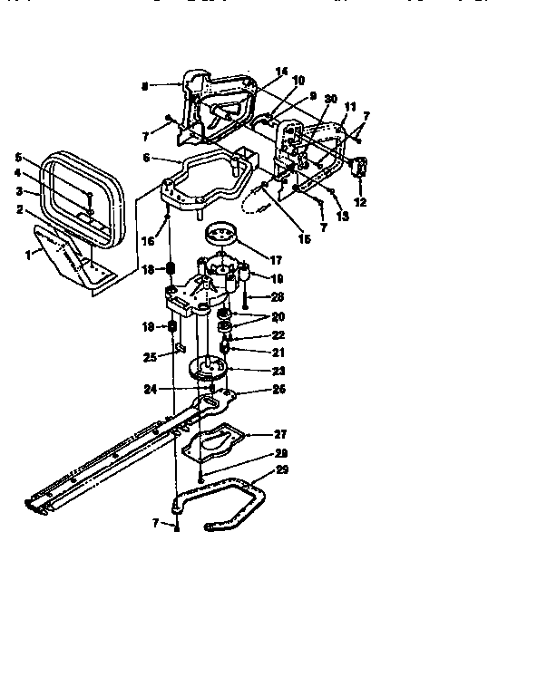 Homelite UT-18007 blade assy. diagram