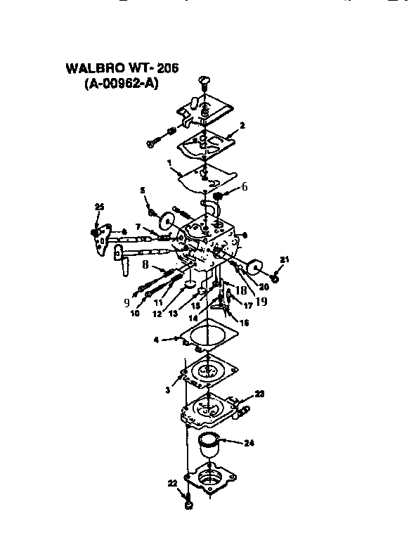 Homelite UT-18007 carburetor diagram