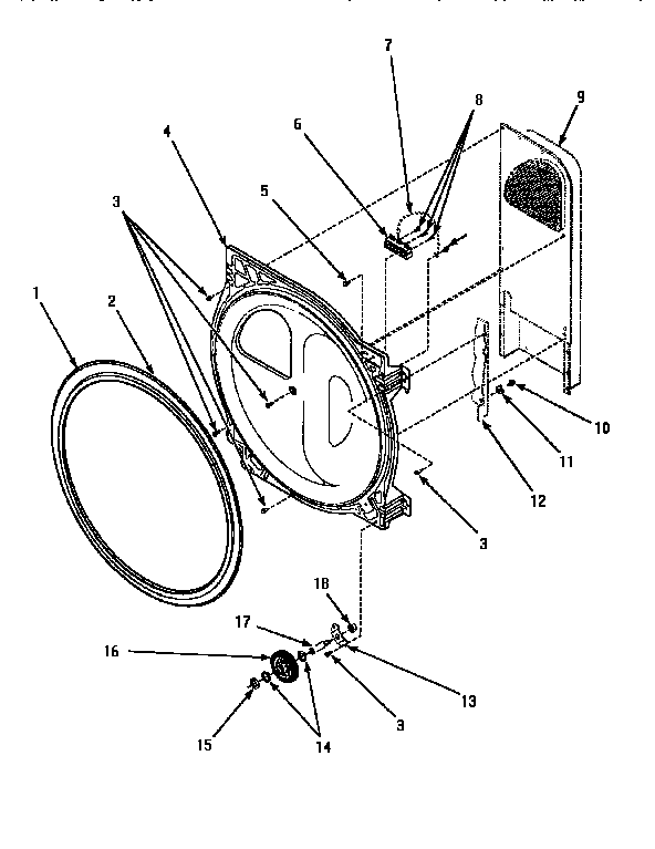 Amana AGM699L2 rear bulkhead & terminal block diagram
