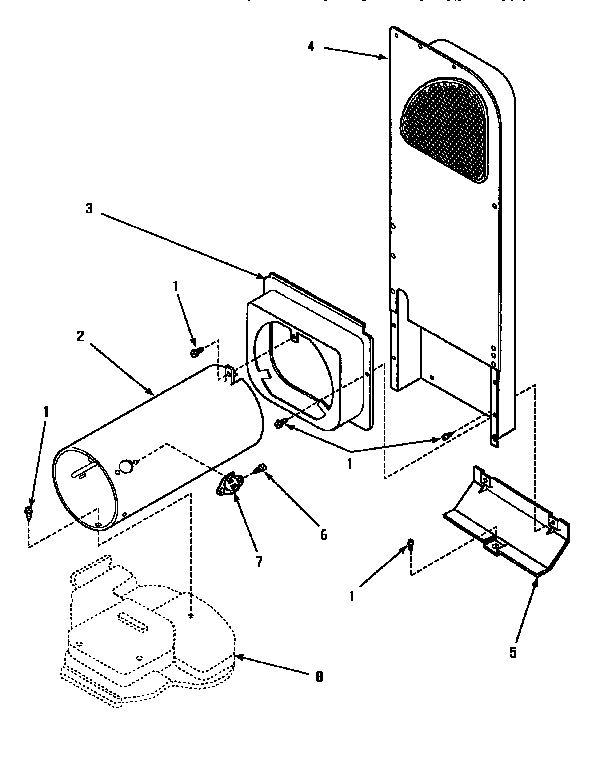 Amana AGM699L2 heater box assembly, original diagram
