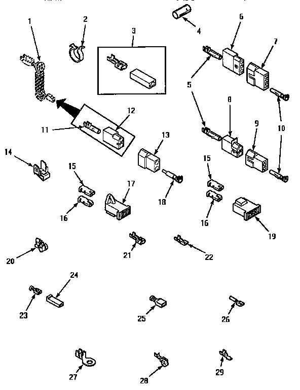 Amana AGM699L2 terminals diagram
