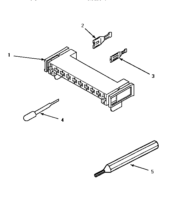 Amana AGM699L2 connector block & terminals diagram