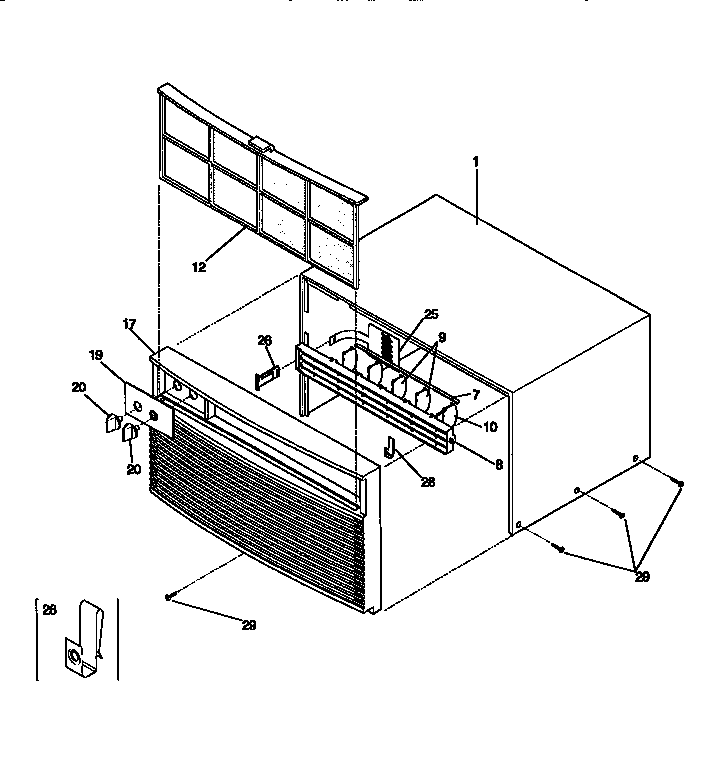 Kenmore 2539750835 wrapper diagram