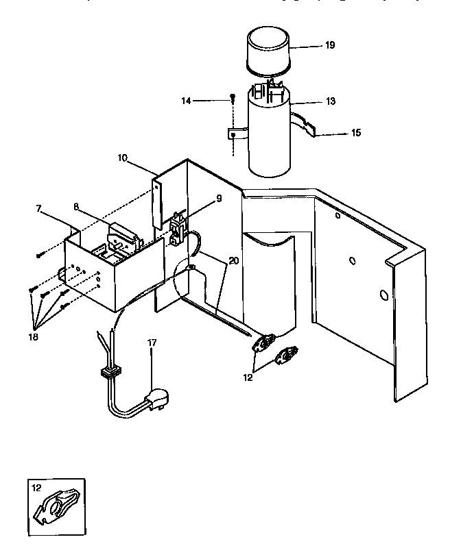 Kenmore 2539750835 control panel diagram