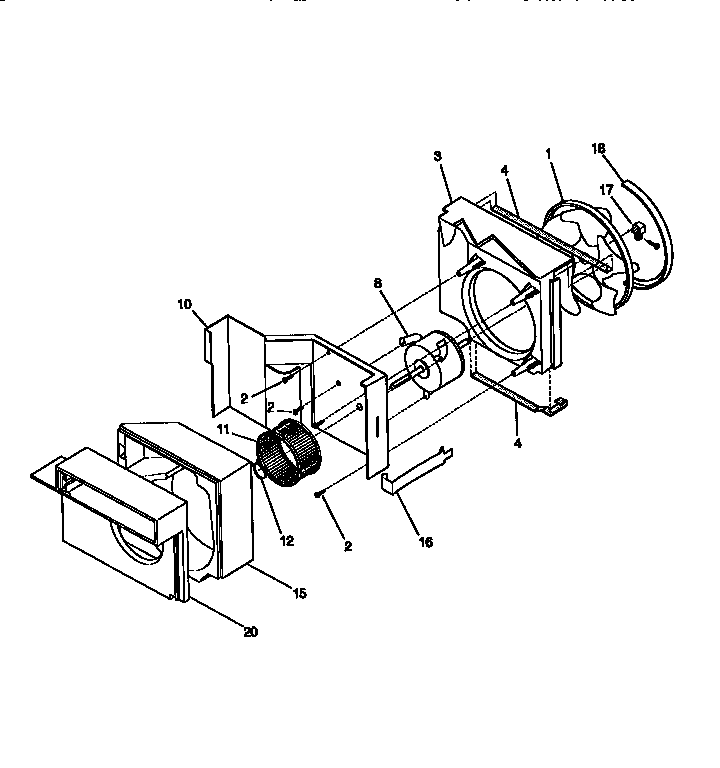 Kenmore 2539750835 air handling diagram
