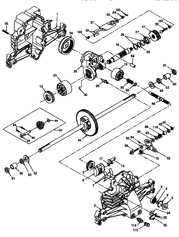 Craftsman 917252532 hydro gear transaxle/310-0650 diagram