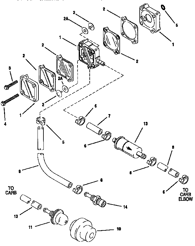 Craftsman 225582590 fuel system diagram