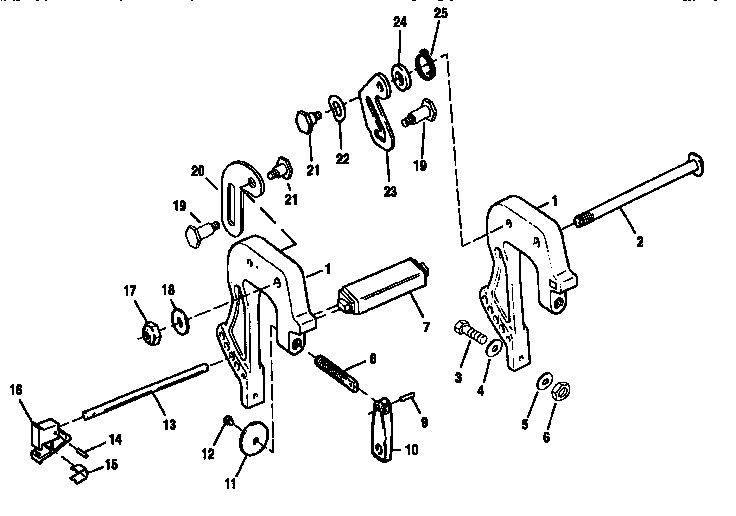 Craftsman 225582590 clamp brackets diagram