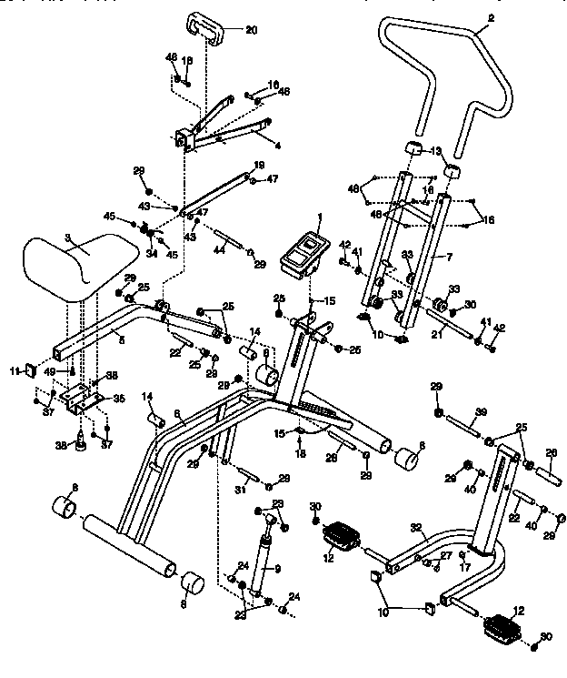 Weslo DRCR96050 unit parts diagram