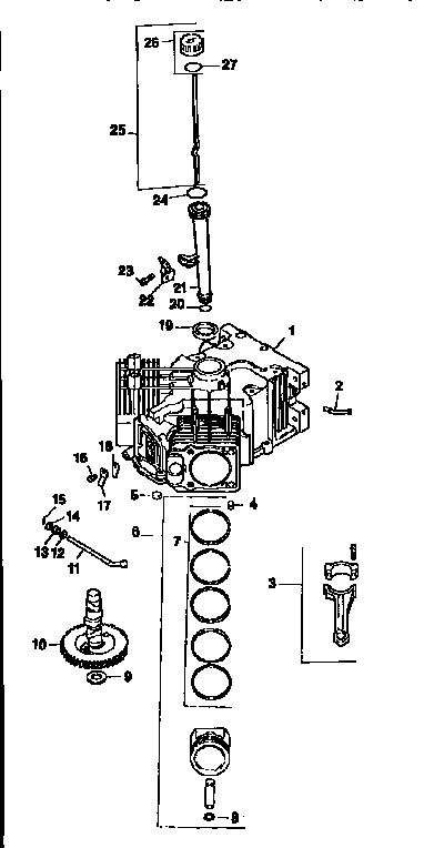Craftsman 917250482 crankcase diagram