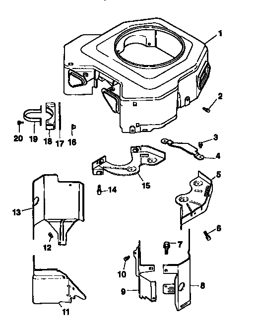 Craftsman 917250482 blower housing diagram