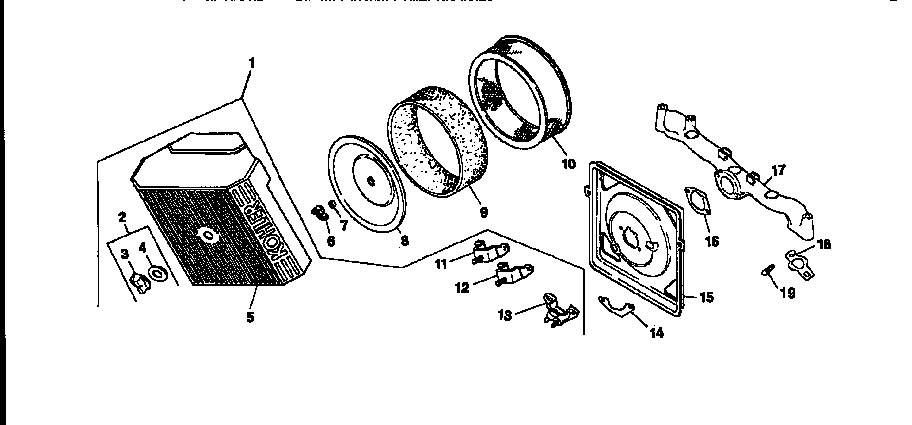 Craftsman 917250482 air take diagram