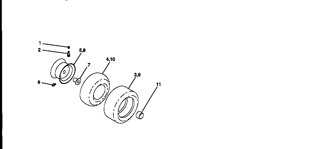 Craftsman 917252714 wheels and tires diagram