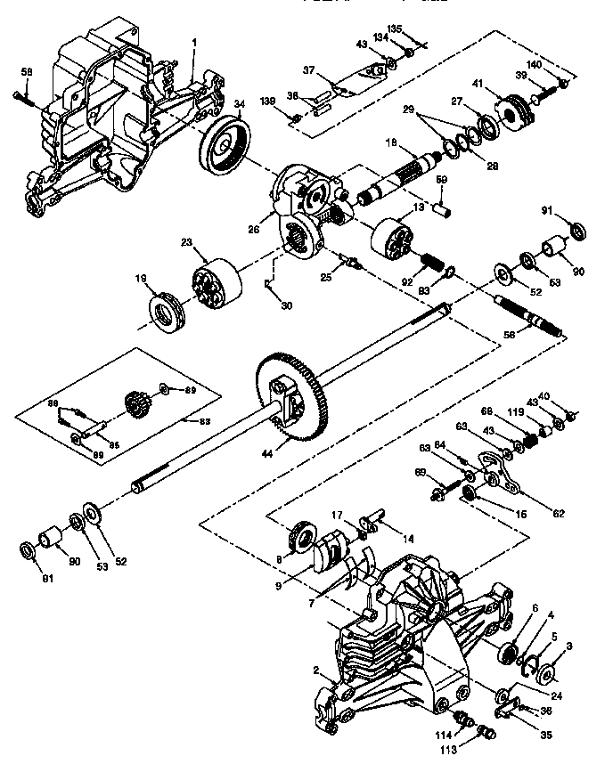Craftsman 917252714 hydrogear transaxle/310-0650 diagram