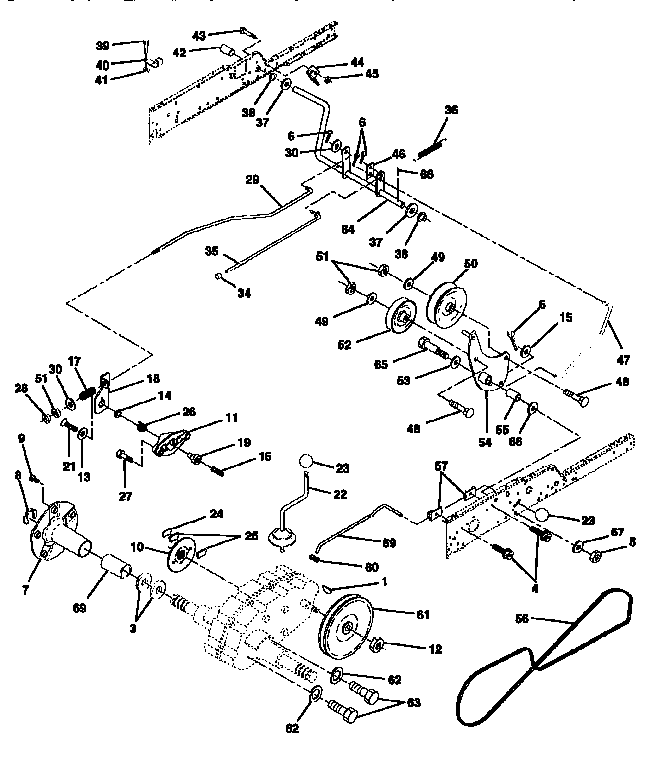 Craftsman 917250482 ground drive diagram