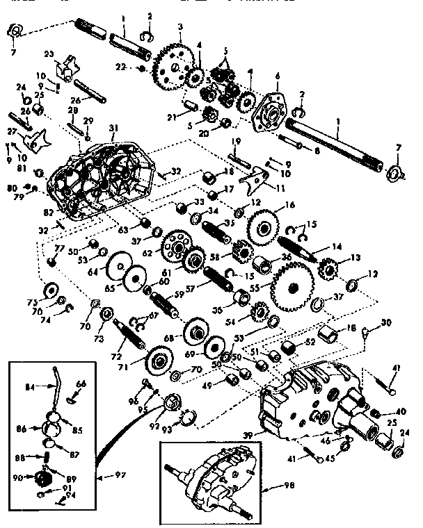 Craftsman 917250482 transaxle diagram