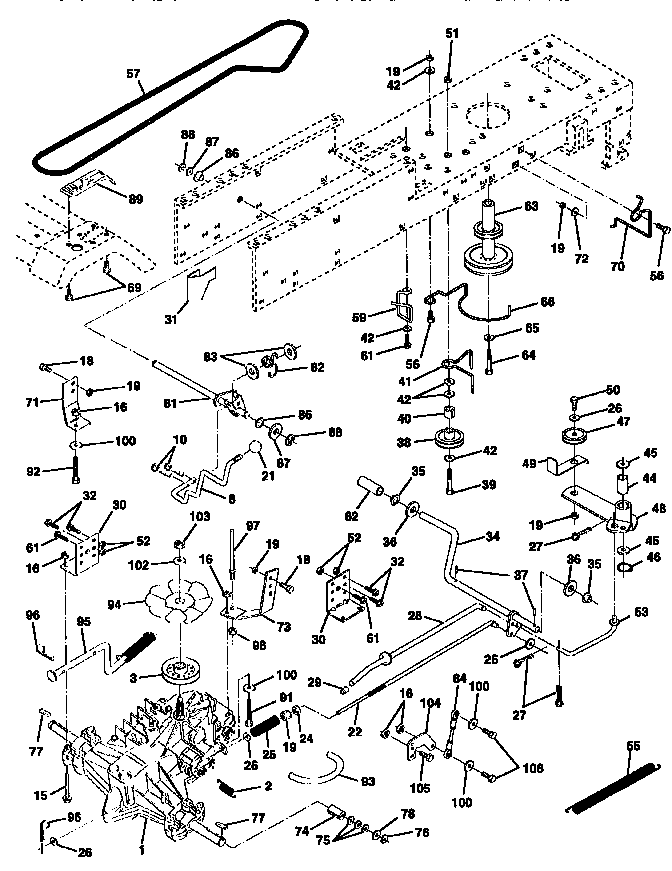 Craftsman 917256550 drive diagram