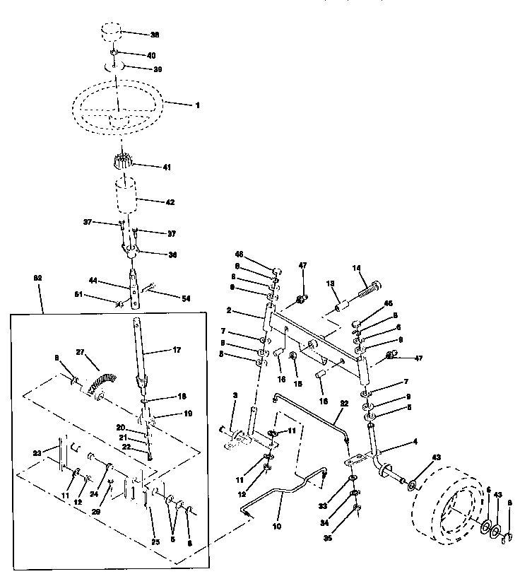 Craftsman 917256550 steering diagram