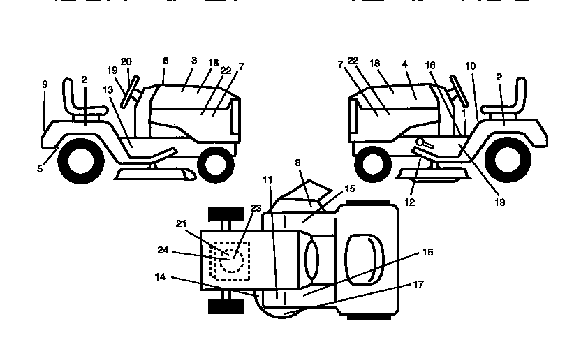 Craftsman 917256550 decals diagram