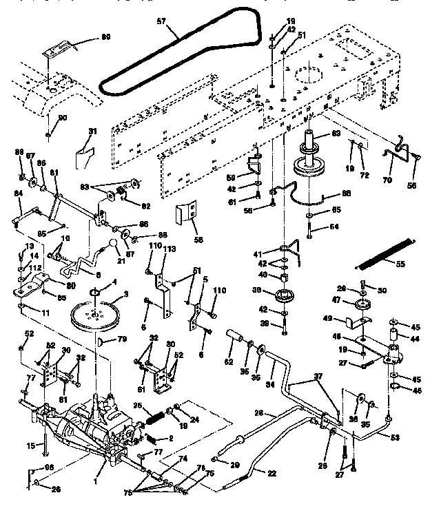 Craftsman 917256540 drive diagram