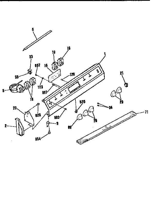 Kenmore 9114534191 backguard section diagram