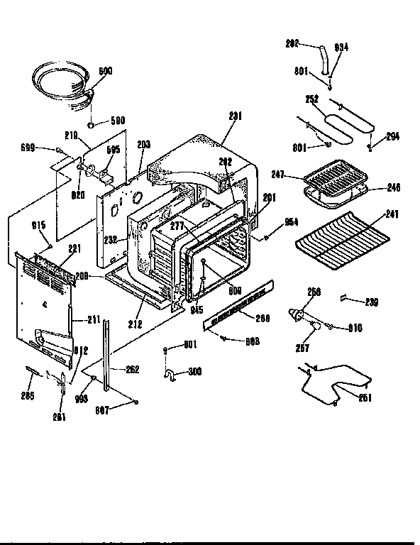 Kenmore 9114534191 body section diagram