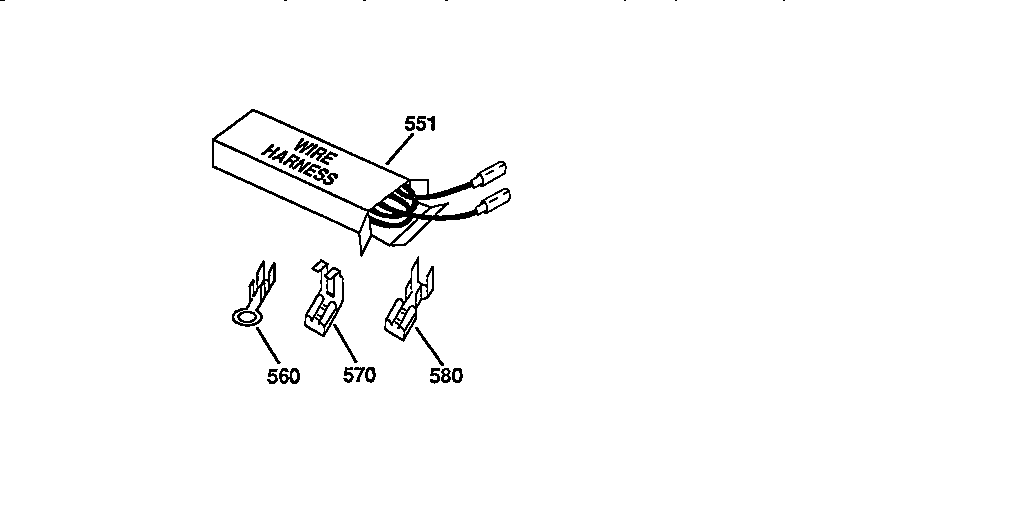 Kenmore 9114534191 wire harnesses and components diagram