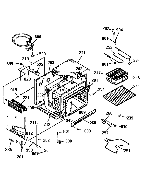 Kenmore 9114524191 body section diagram