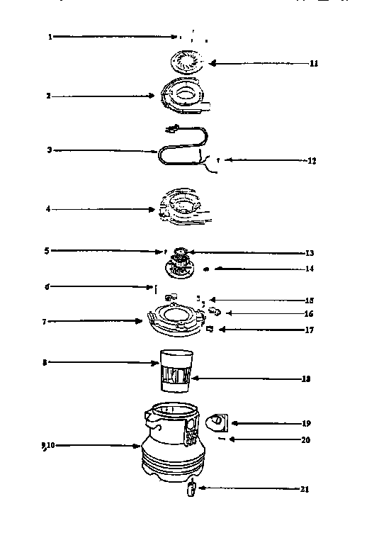 Eureka 2823A tank diagram