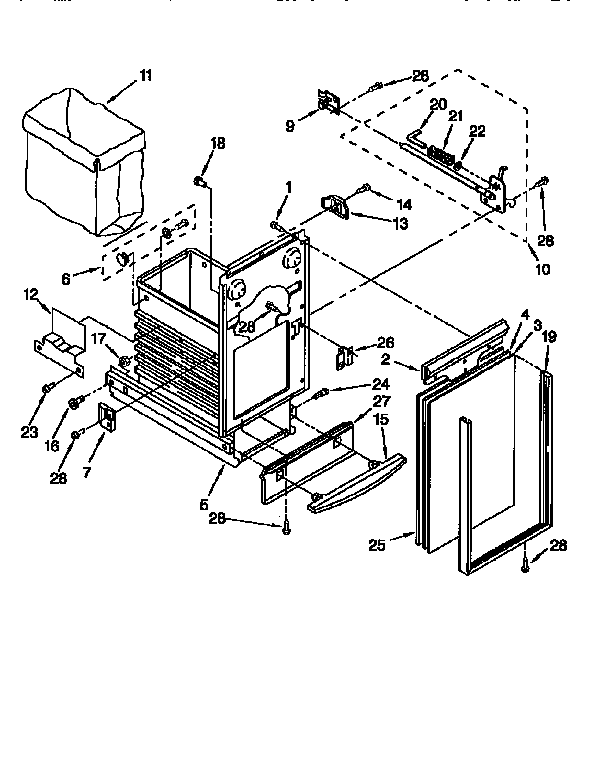 Kenmore 6651350595 container diagram