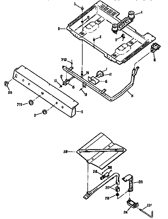 GE JGBS18EV2WW burner box diagram