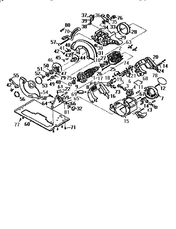 DeWalt DW359K TYPE 1 unit parts diagram