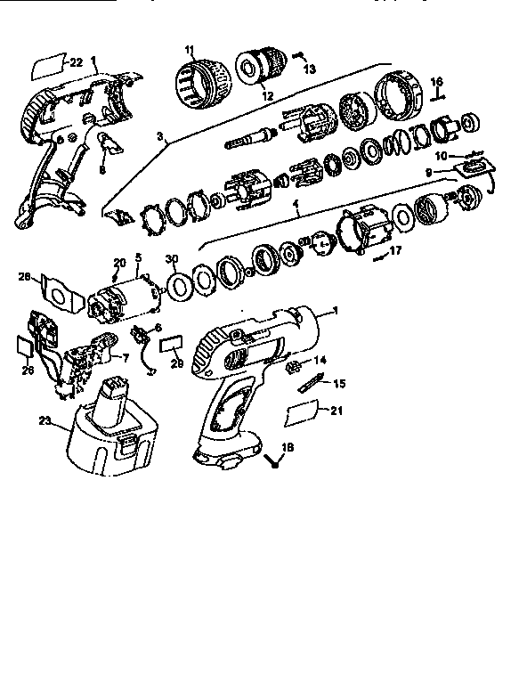 DeWalt D964K2-04 TYPE 1 dewalt diagram
