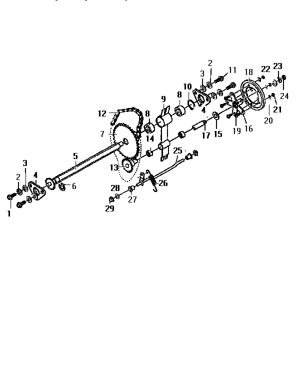 Craftsman 536886380 drive component diagram