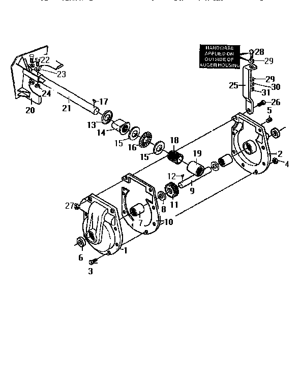 Craftsman 536886380 gear case diagram