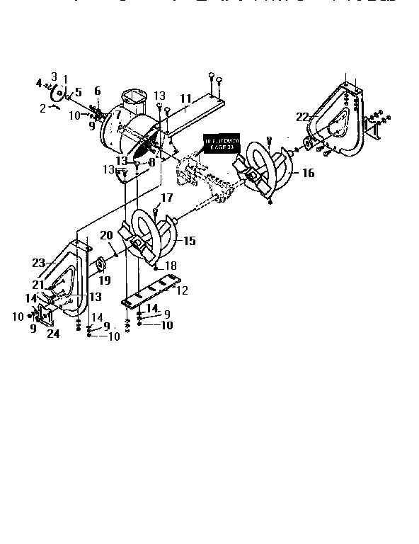 Craftsman 536886380 auger housing diagram