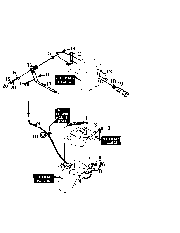Craftsman 536886380 remote chute diagram